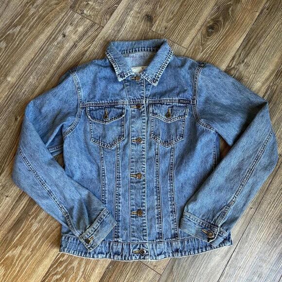 Wrangler Jackets & Blazers - Vintage 1990s Wrangler Riata Classic Button Up Blue Denim Jean Jacket Womens M